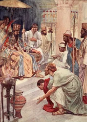 Temistocle alla corte persiana, illustrazione da 